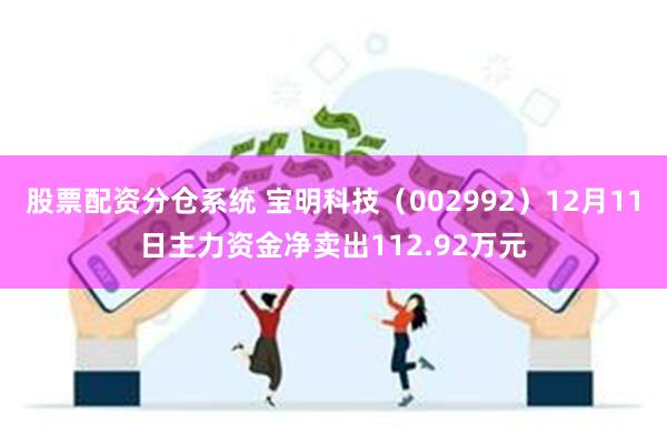 股票配资分仓系统 宝明科技（002992）12月11日主力资金净卖出112.92万元