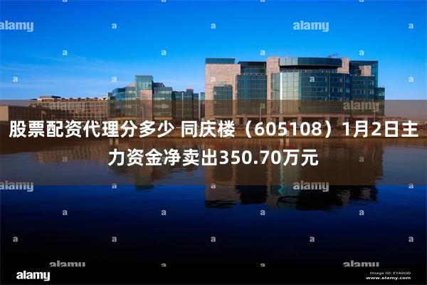 股票配资代理分多少 同庆楼（605108）1月2日主力资金净卖出350.70万元